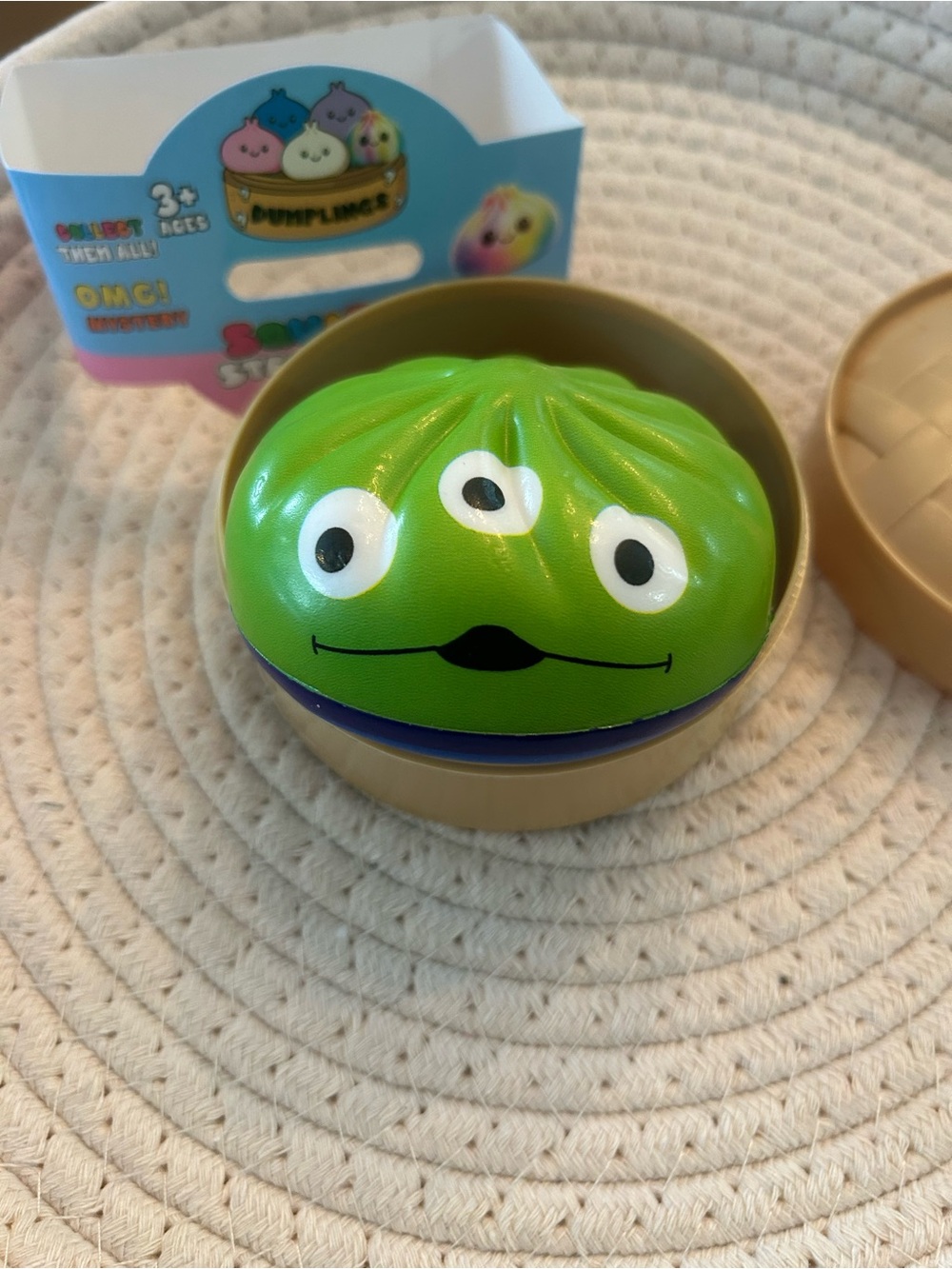 Squishmallows Green Three-Eyed Dumpling Plushie